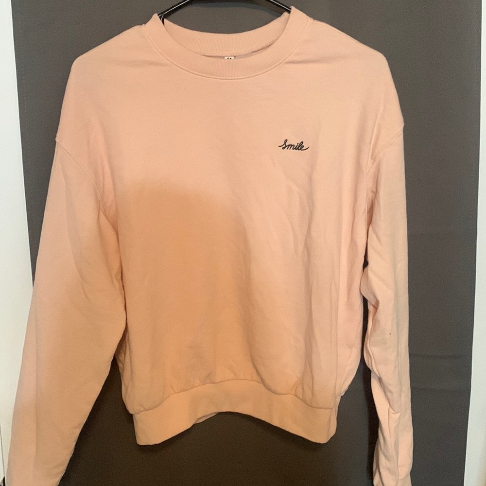 H&M Pink, Smile crewneck.